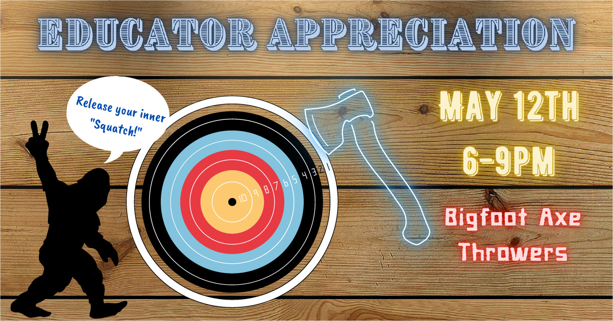 Join OCEA at Big Axe Throwers for our educator appreciation event.