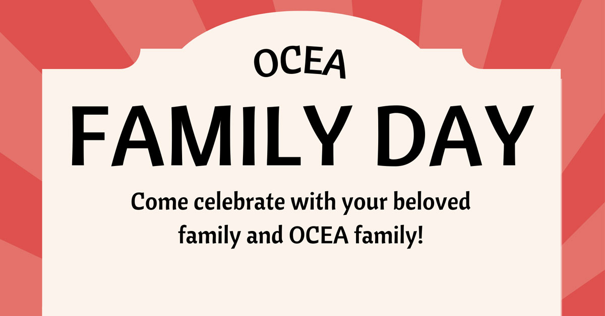 Join us for OCEA family day Saturday, April 22nd, at Kissimmee Lakefront Park.