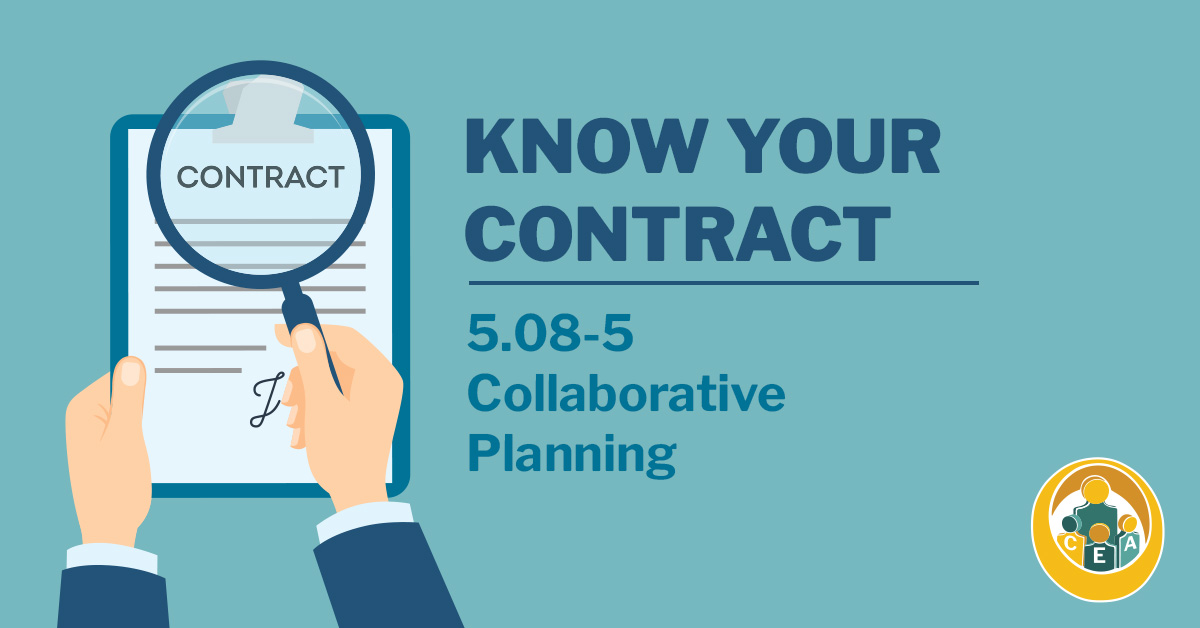 Osceola Teachers, know your contract language regarding collaborative planning.