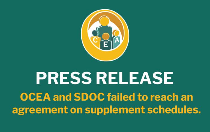 The Osceola County Education Association (OCEA) and the School District of Osceola County (SDOC) failed to reach an agreement on supplement schedules.
