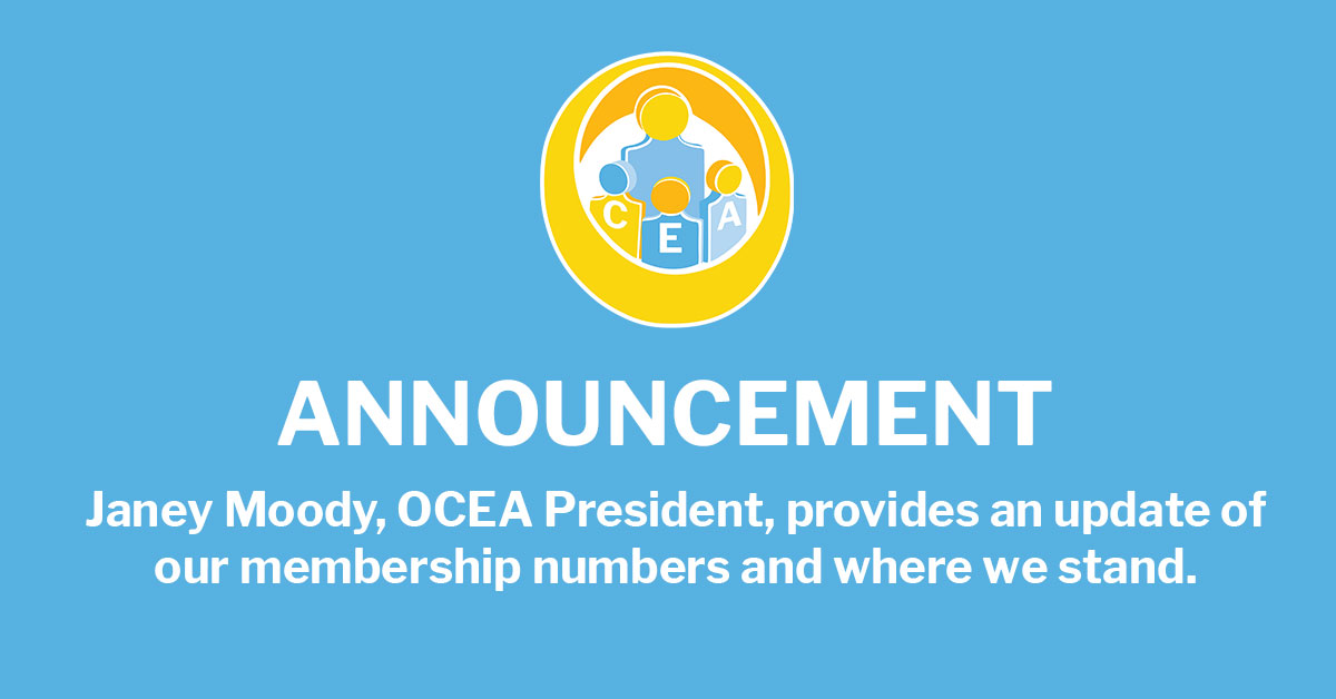 OCEA discusses membership numbers