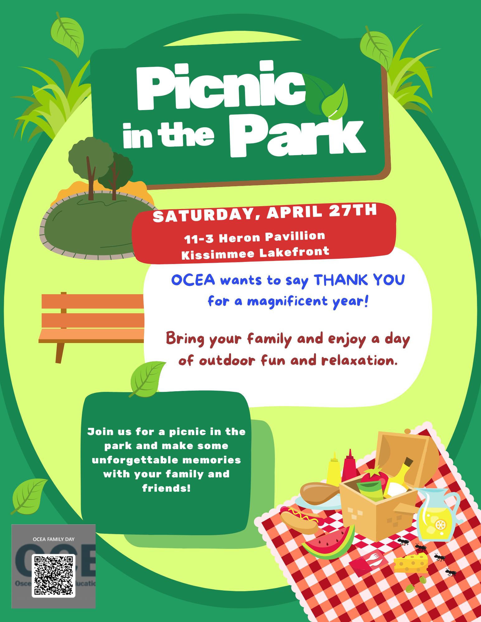 Picnic in the Park flyer