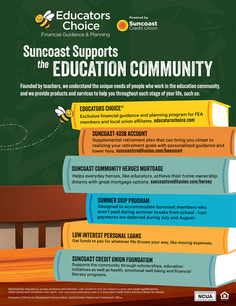 Suncoast Supports the Education Community