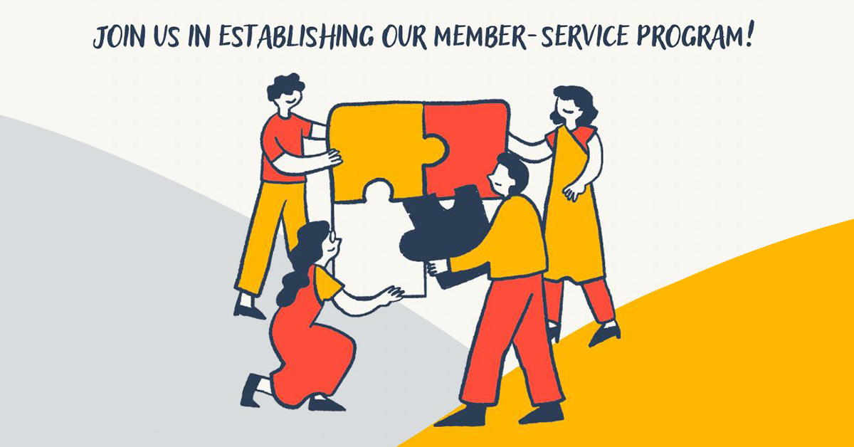 Join us Wednesday, October 16th at 5:30 as we establish our member-service program. 