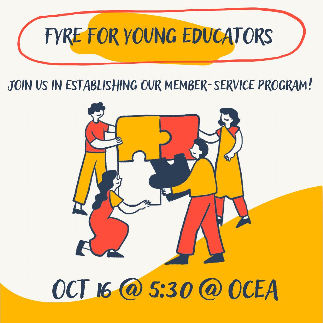 Join us Wednesday, October 16th at 5:30 as we establish our member-service program. 