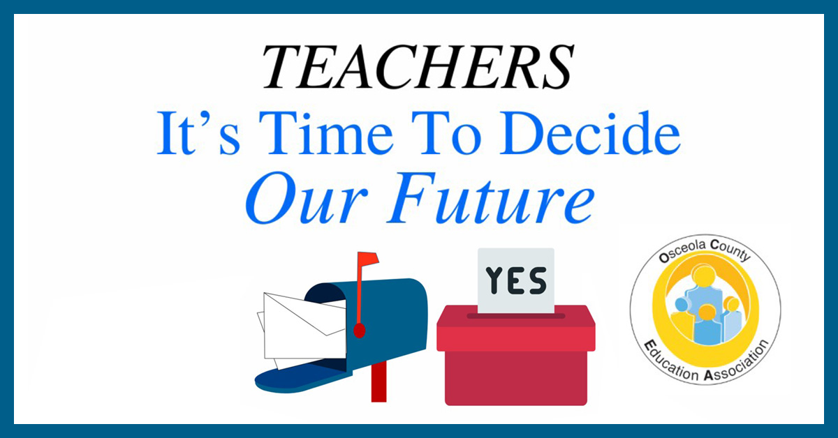 Teachers, now it's our turn to decide our future in the PERC vote. Your ballots will be arriving the week of April 29th. Please fill and return ASAP!