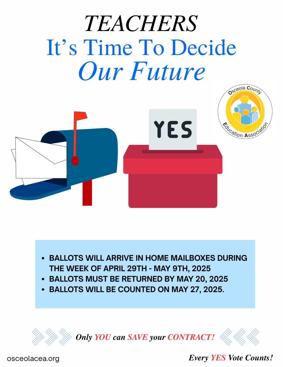 Teachers Decide Your Future Teachers, it's time to decide our future.