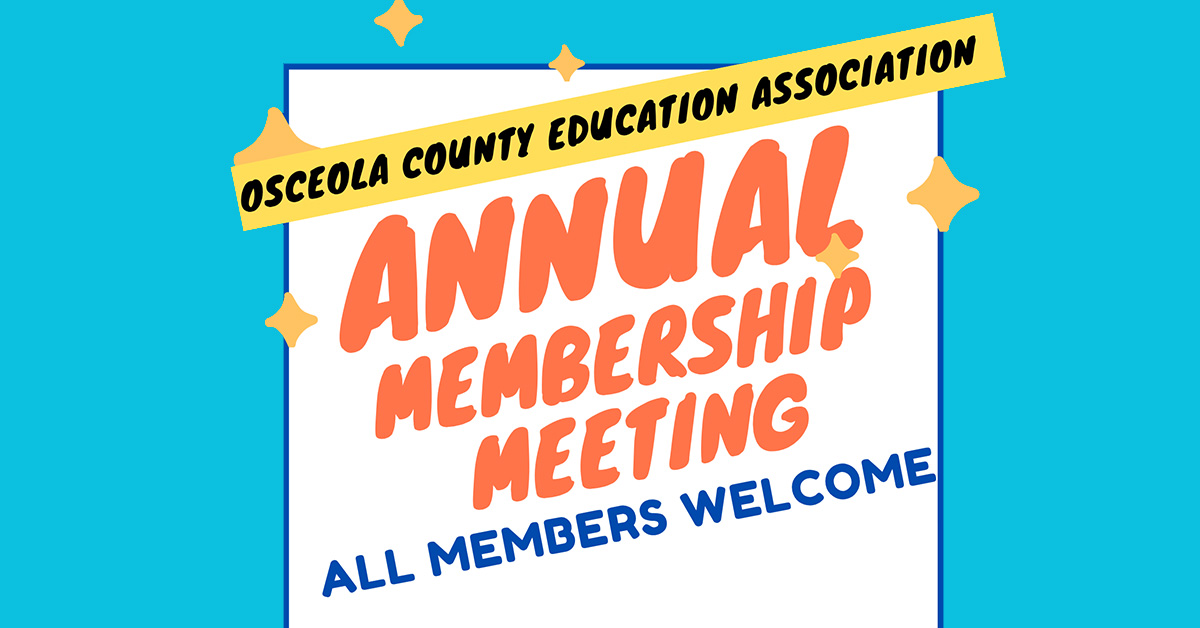 Join us for OCEA's Annual Membership Meeting on May 6th, 2026! Dinner at 4:45 PM, meeting starts at 5:15 PM. See you there!
