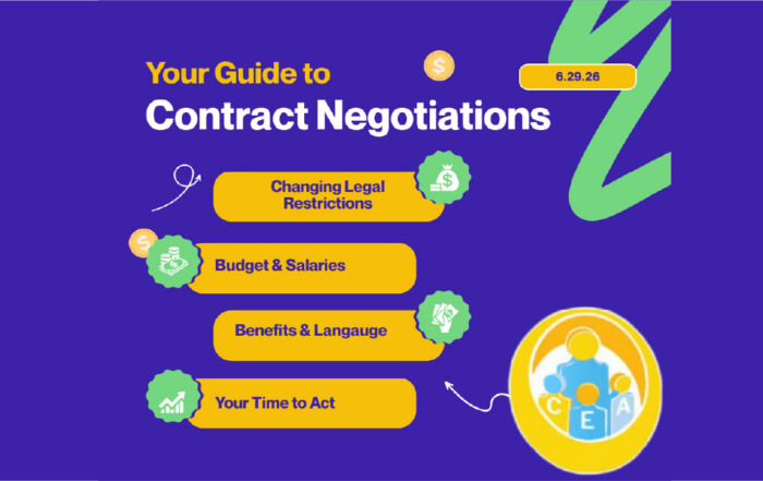 OCEA presents Your Guide to Contract Negotiations for the 2026-2027 school year. Learn about the process and the proposals.