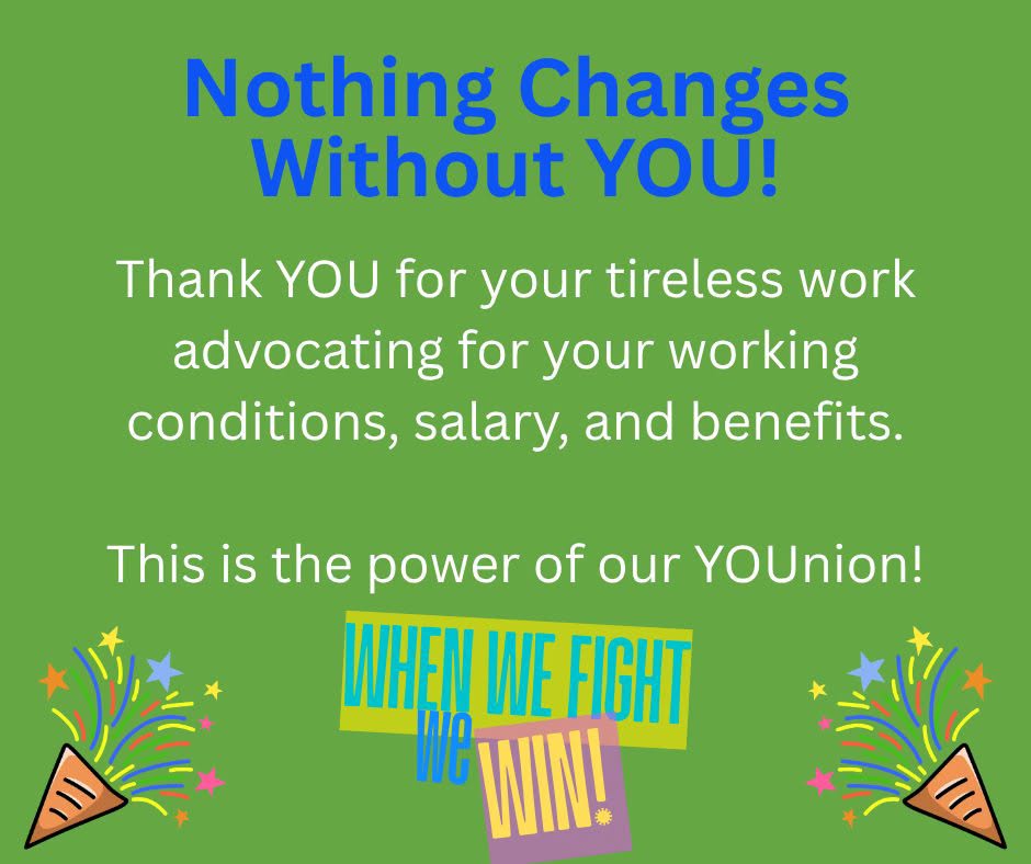 Thank you for your tireless work advocating!