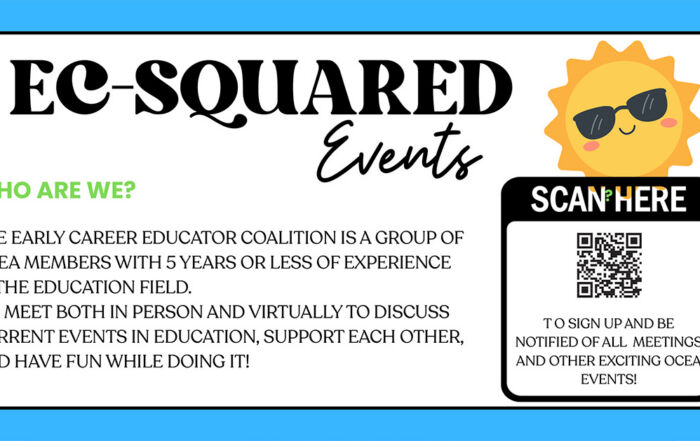 Connect and grow with EC-Squared early career educator events! Join OCEA for support, networking, and expert tips throughout the school year.