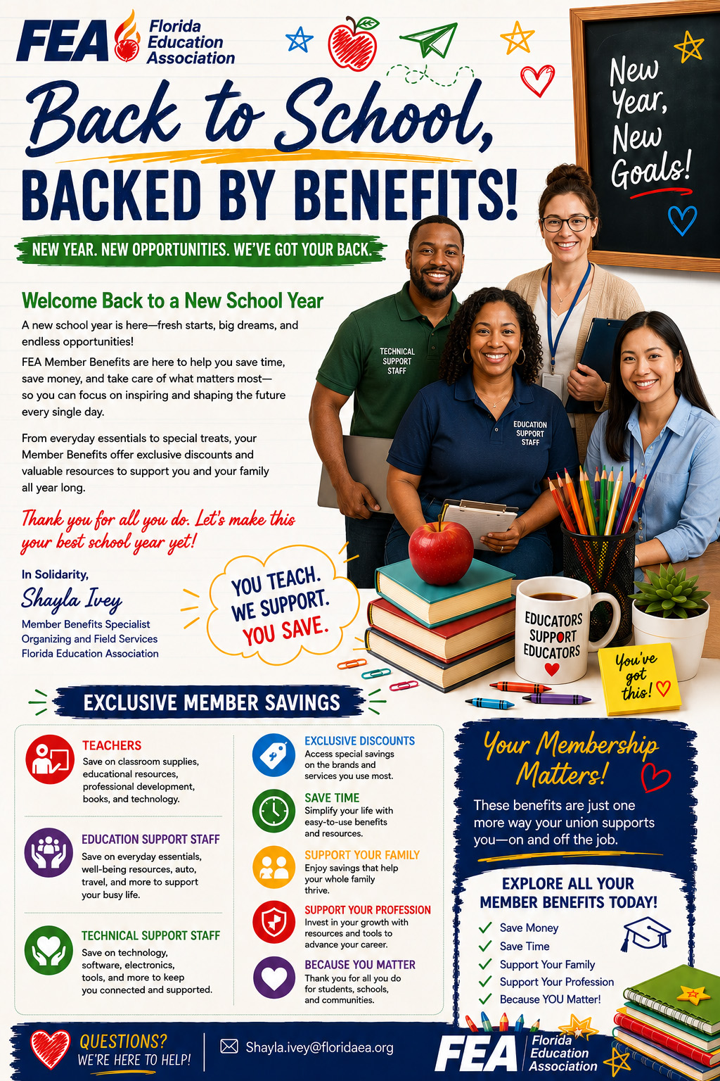 FEA Back to School Flyer in English